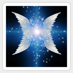 Angel winged star Sticker